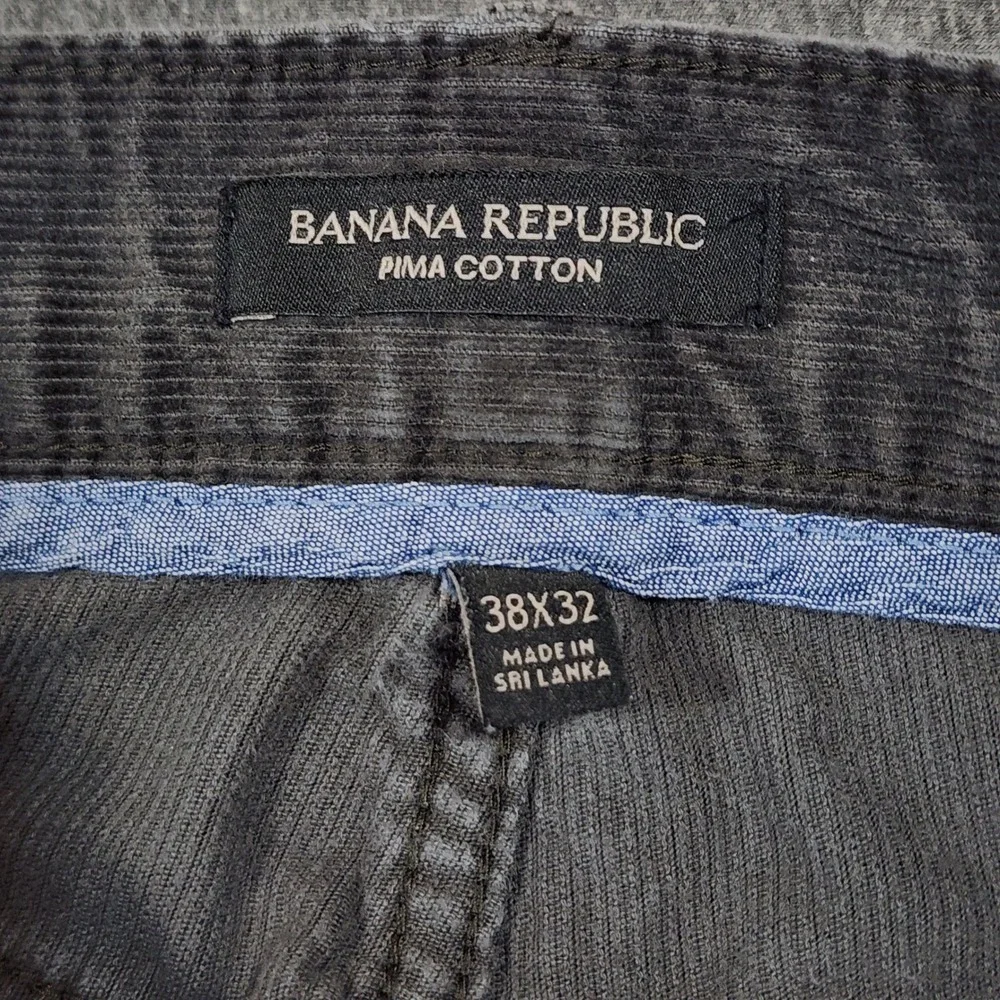 Banana Republic Pima Cotton Corduroy Pants 38x32 Mens Dark‎ Gray 969800-01 2014